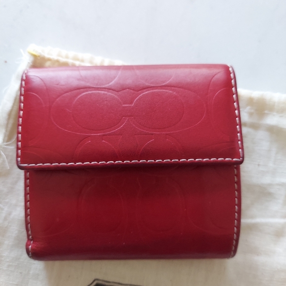 Coach Embossed Leather Wallet - Picture 2 of 10